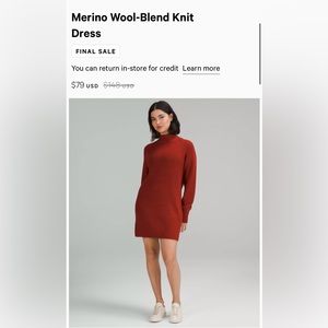 Merino-Wool Knit Dress